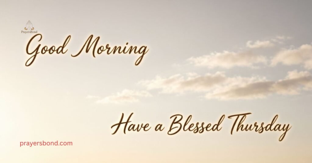Good Morning, Have a Blessed Thursday