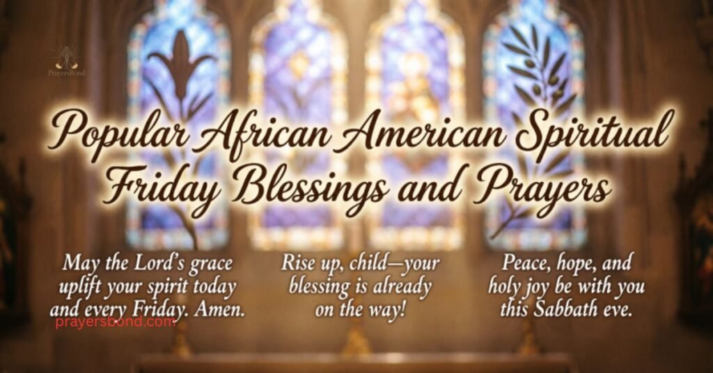 Popular African American Spiritual Friday Blessings and Prayers