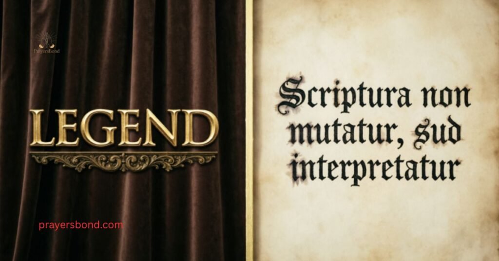 Contrasting Legend with Scripture