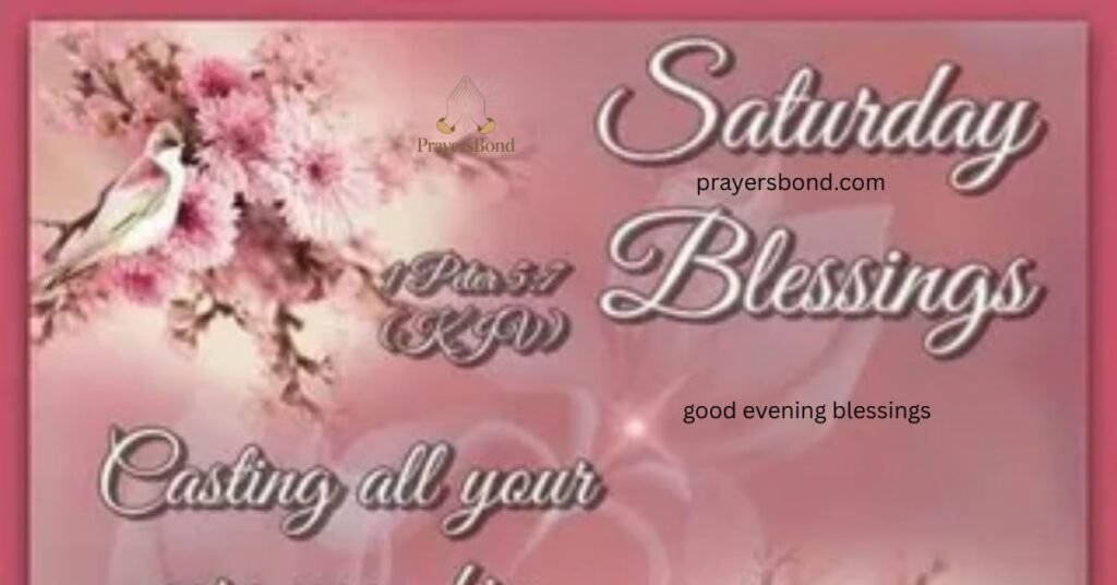good evening blessings