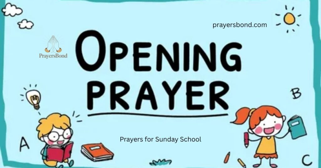 Prayers for Sunday School
