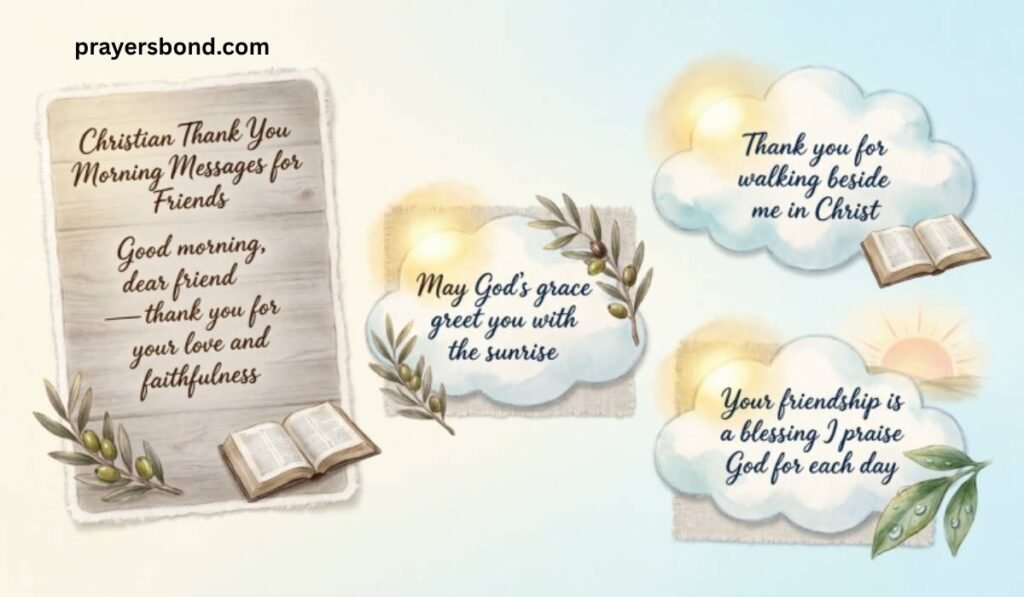 Christian Thank You Morning Messages for Friends