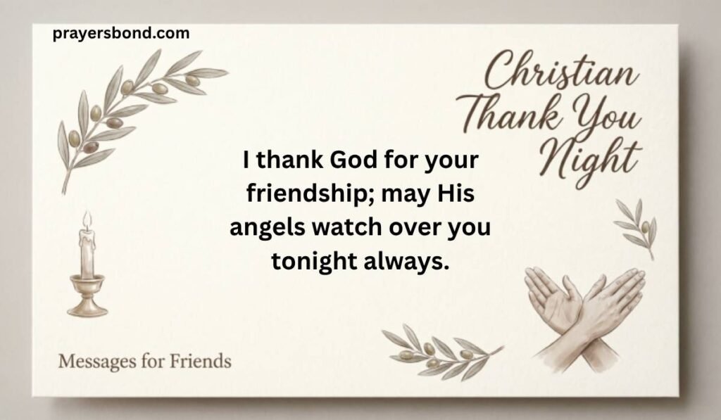 Christian Thank You Night Messages for Friends