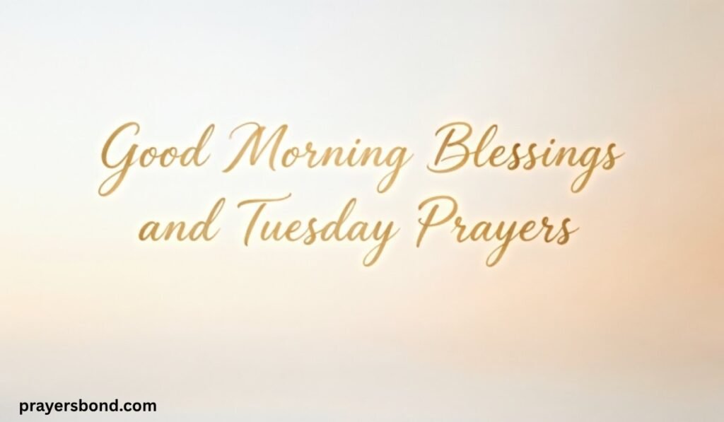 Good Morning Blessings and Tuesday Prayers