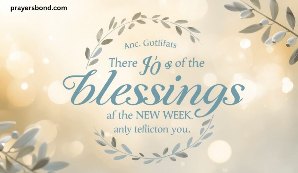 Bible Verse for New Week Blessings