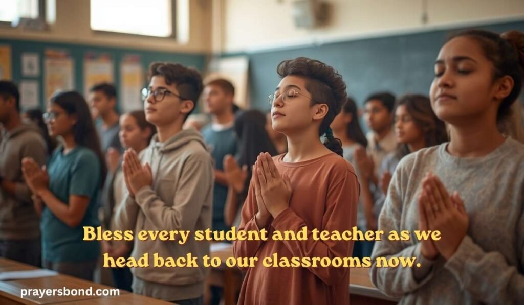 Closing prayer for meeting in school