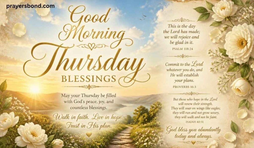 Good Morning Thursday Blessings Bible Verses