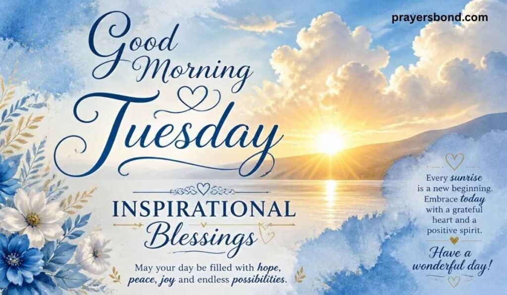 Good Morning Tuesday Inspirational Blessings