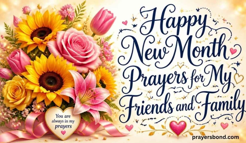 Happy New Month Prayers for My Friends and Family