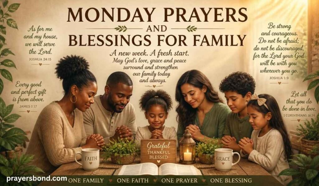 Monday Prayers and Blessings for Family