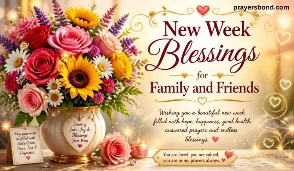New Week Blessings for Family and Friends