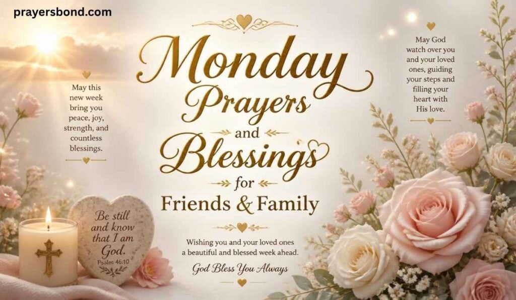 Monday Prayers and Blessings for Friends & Family