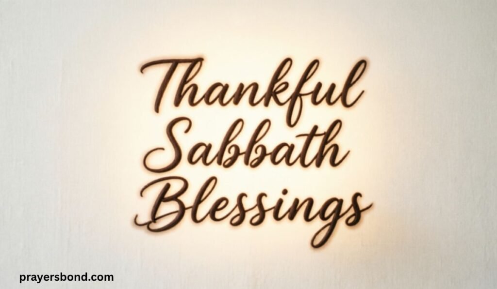 Thankful Sabbath Blessings